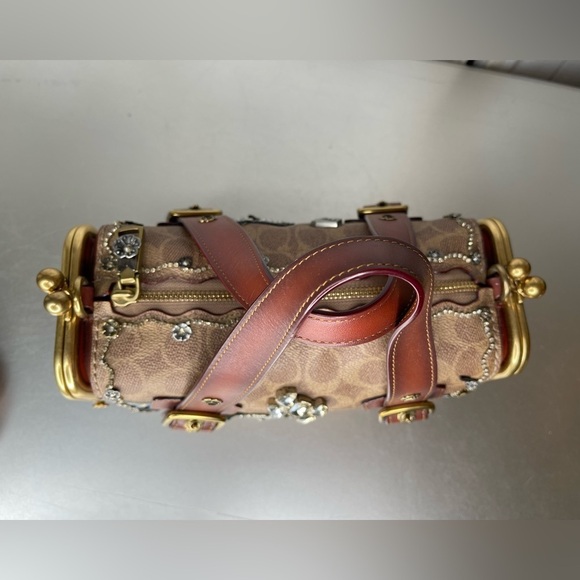 COACH LIMITED EDITION X KEITH HARING MAILBOX 24 BAG 1941 Handbag Tea Rose - Picture 8 of 16